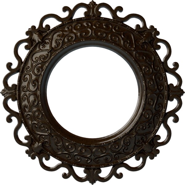 Ekena Millwork Orrington Ceiling Medallion (Fits Canopies up to 6 5/8"), 13 1/4"OD x 6 5/8"ID x 1 1/8"P, Bronze CM13ORBZS - main